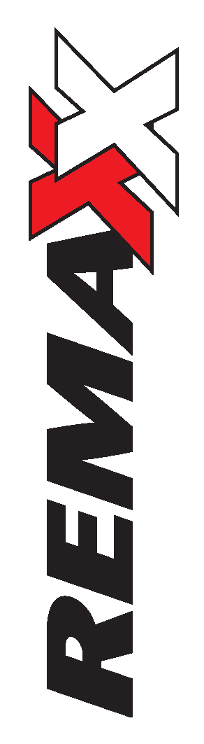 Logo von REMAX in vertikaler Ausrichtung