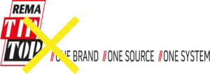 Durchgestrichenes REMA TIP TOP Logo