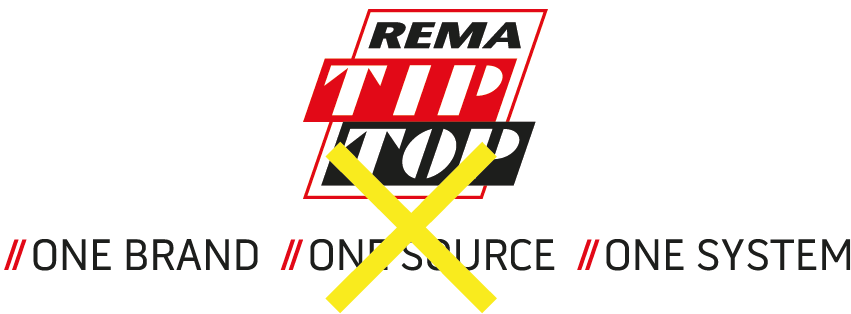 Logo von REMA TIP TOP mit Text