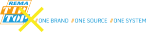 Logo von REMA TIP TOP mit durchgestrichenem X