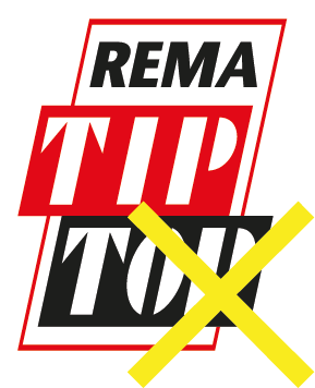 Durchgestrichenes Logo von Rema Tip Top