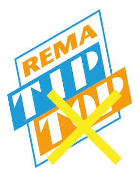 Logo von REMA TIPP Topp mit durchgestrichenen Elementen