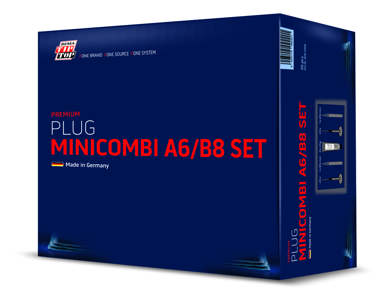 Paket des MINICOMBI A6/B8 Sets